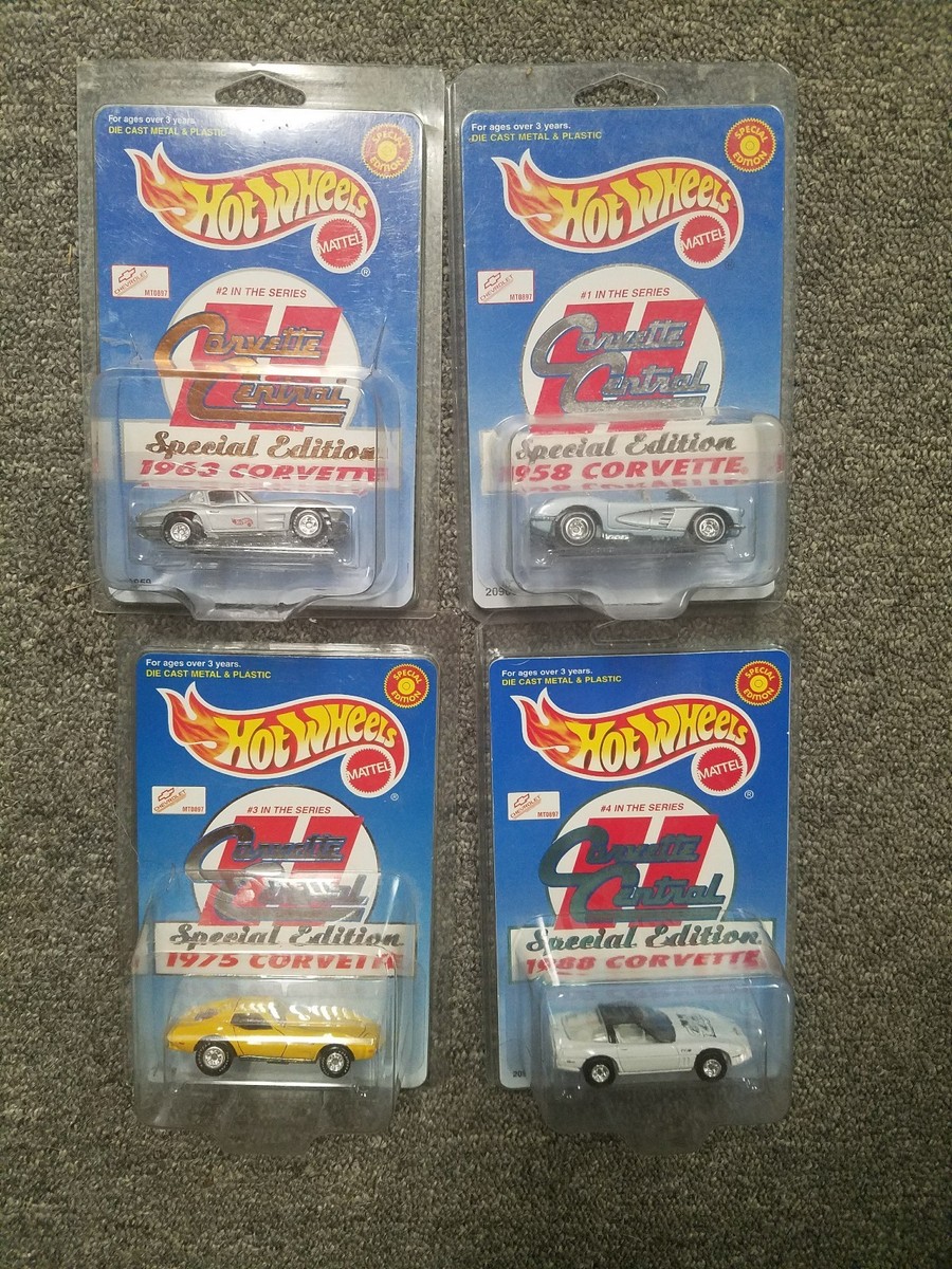 ホットウィール Corvette Central シリーズ　＃1〜4 Hot Wheels Lot of 4 Corvette Central Special Edition