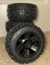 4 PRO-LINE BADLANDS 2.72X5.85 Black Tires Traxxas Stampede ALL TERRAIN 17mm hubs