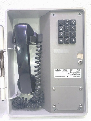 GUARDIAN TELECOM INC. WRT-10 Weather Resistant Ringdown Telephone, Curly Cord - Picture 2 of 3