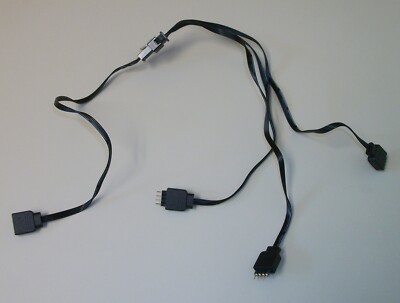 4-Pin RGB LED Splitter Cable 1 to 3 For Corsair SPEC-DELTA RGB Desktop PC Cases