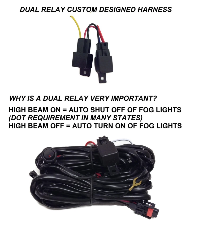 NEW FOG LIGHT KIT FOR FITS 2015-2020 CHEVROLET COLORADO TRUCK DUAL RELAY HARNESS - Image 2 of 4