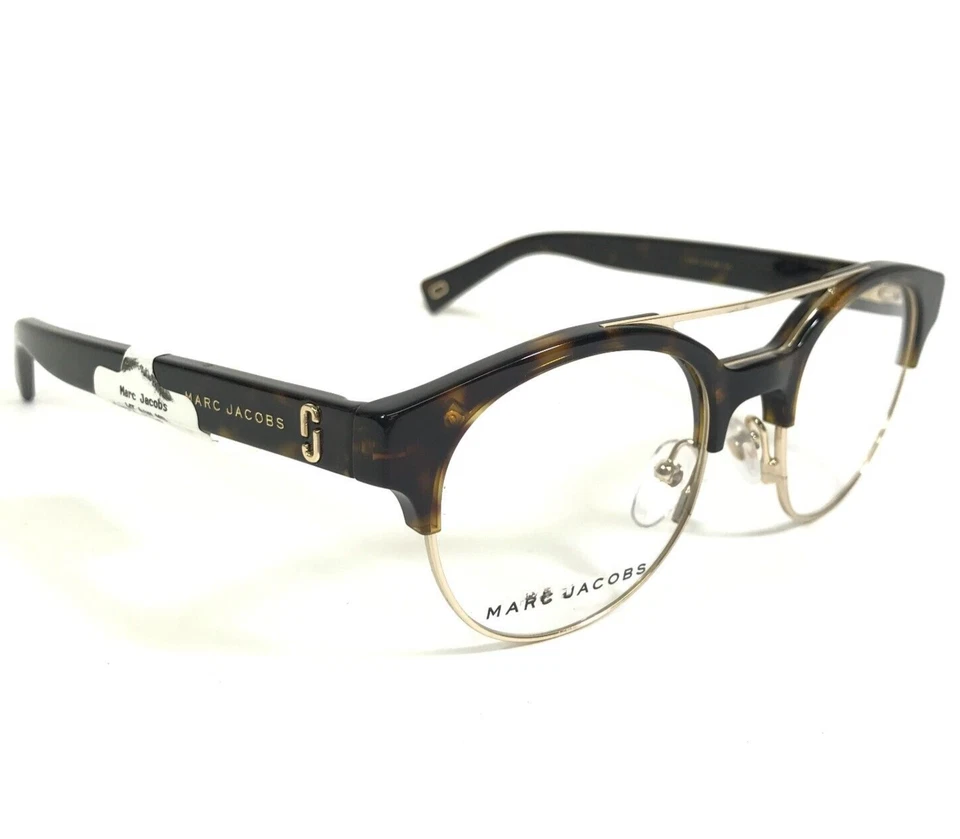 Marcos de gafas Marc Jacobs 316 086 oro tortuga borde completo redondo 49-20-145 Foto 2 de 4