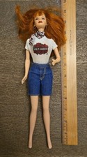 1990's Barbie Doll Harley Davidson Red Hair See Pics And Description