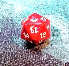 Magic, the Gathering Dark Ascension Spindown D20 Counter Red/White/Blue