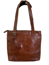 I Medici Firenze Leather Brown Hobo Shoulder Bag Boho Purse Straps Italy