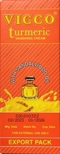 Vicco Turmeric Vanishing Skin Cream with Sandalwood Oil 60gm X 2pk EXPORT PACK 