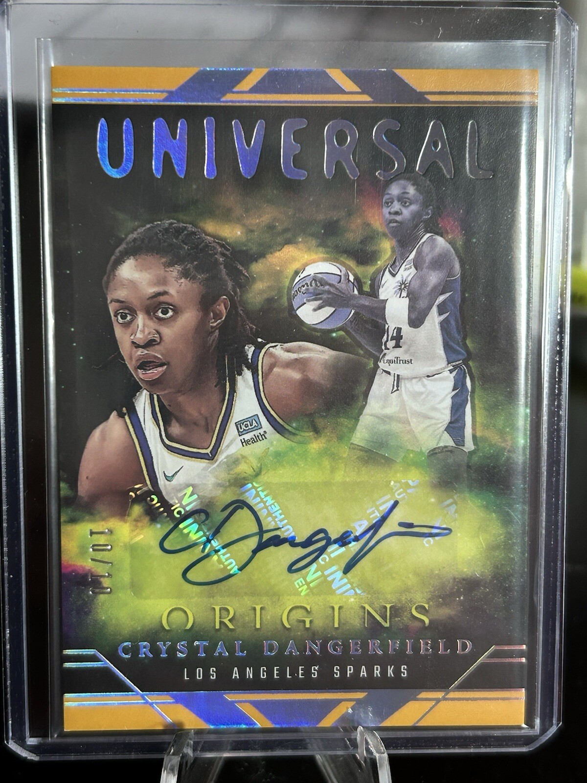 2024 Panini Origins WNBA Universal Autograph GOLD Crystal Dangerfield Auto 10/10