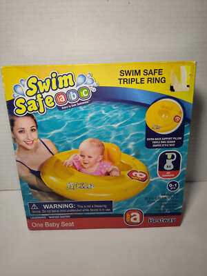 Bestway Swim Safe Triple Ring Baby Pool Seat Float 0-1 Years New In Box