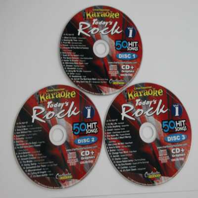 TODAY's ROCK Chartbuster Vol-5019 KARAOKE 3 CD+G 50 SONGS new in WHITE SLEEVES