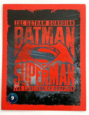 2016 BATMAN VS SUPERMAN Big Bang Sticker #009 BATMAN VS SUPERMAN DC Comic