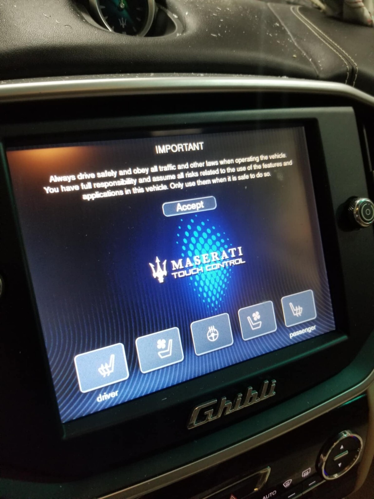 14-17 Maserati Ghibli Dashboard Dash Information Display Media Monitor OEM #84