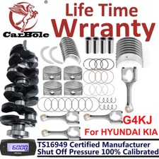 G4kj 2.4l Engine Rebuild Overhaul Kit-crankshaft/con Rods Piston For Hyundai Kia