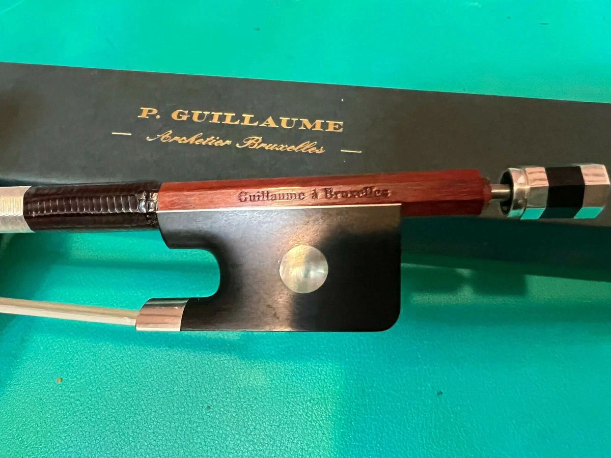 Top bow maker Pierre Guillaume Cello Silver Mount bow 4 4 with