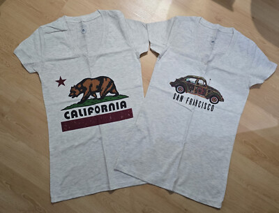 San Francisco California Damen 2 x T-Shirt   Gr. S  City Wear