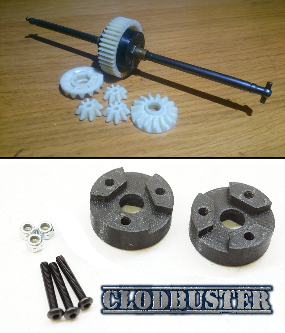 Gear Diff Locker (Solid Axle) Conversion Kit for Tamiya Clodbuster