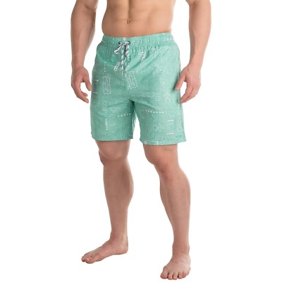 Maui and Sons Element Tapa Board shorts Swim Trunks with Built-In Briefs