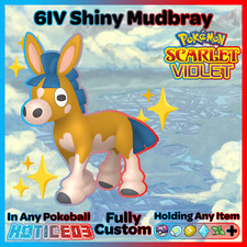 ✨ Shiny Mudbray 6IV ✨ Pokemon Scarlet & Violet 🚀 Fast 🚀