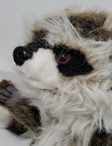 Raccoon Puppet Full Body Doll Hansa Real Looking Plush Animal Learning Toy - Picture 5 of 12
