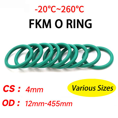4mm Schnurstärke O Ring FKM Dichtring O Ring Nullring 12mm-455mm