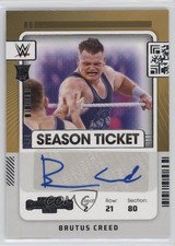 2022 Panini Chronicles WWE Contenders Rookie Ticket Brutus Creed Auto 17ph
