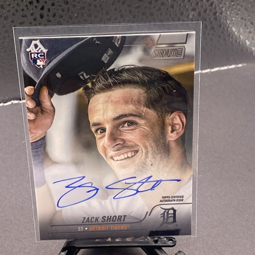 2022 Topps Stadium Club Zack Short Rookie On Card Auto Autograph