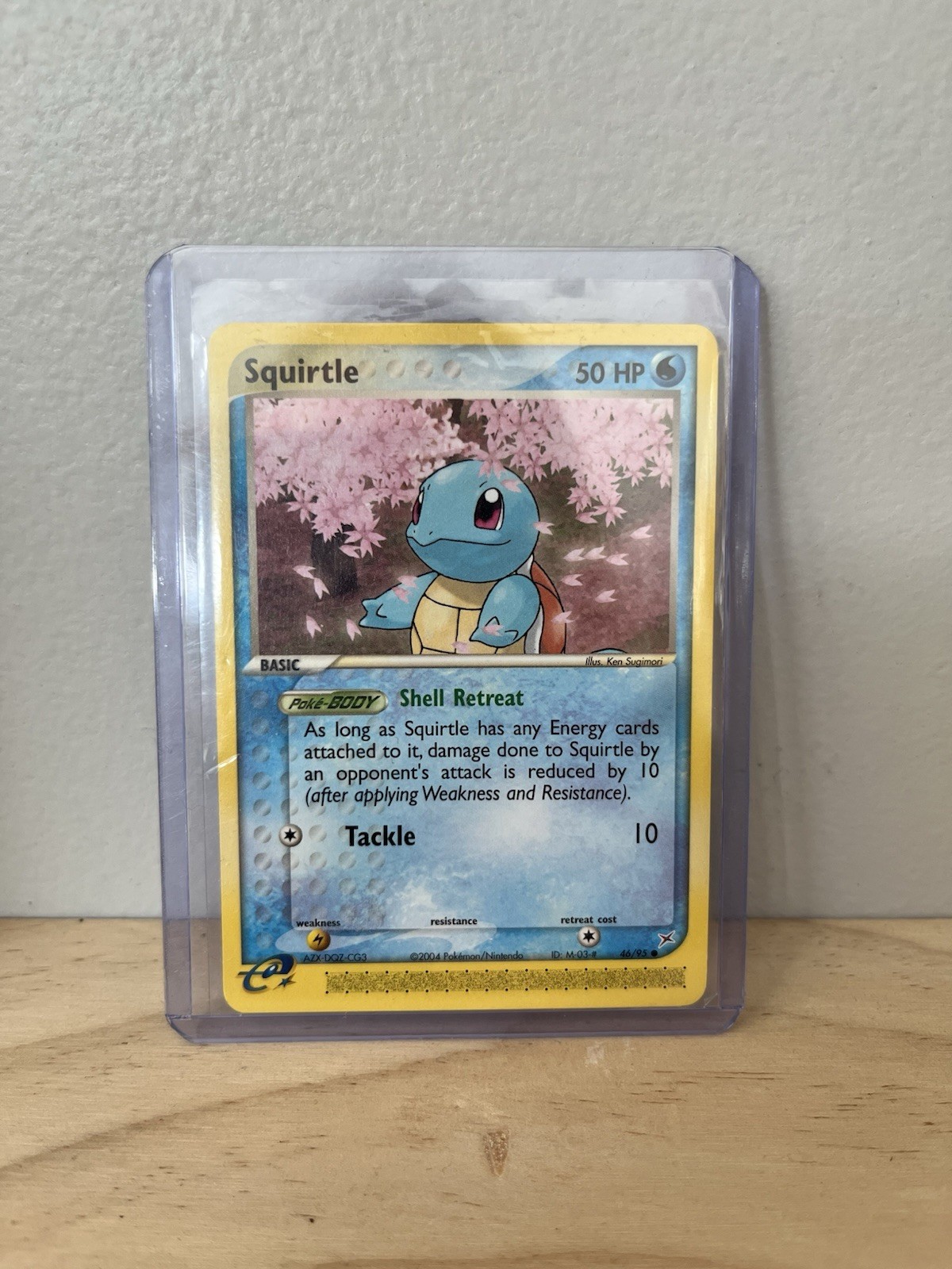 Pokemon Squirtle Non-Holo Card 46/95 Nintendo E-Reader 2004