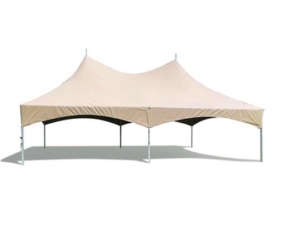 20x30 Commercial High Peak Frame Tent Beige Event Canopy Wedding Party Gazebo