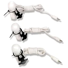 Set of 3 Village Lighting Cords - 48 Inch Decorative Light Strings Included