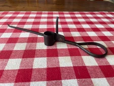 Antique Hand-Forged Iron "Sticking Tommy" Miner's Cndle Holder