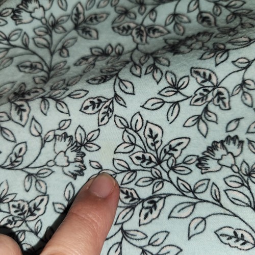 ARIA COLLECTION Night Gown Womens 4X Blue Green Ditsy Floral 100% Cotton Cottage - Picture 11 of 12