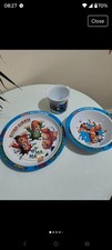 Kellogg's - Vintage, Melamine 'Rice Krispies' Plate/Bowl + Mug Set