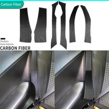 Real Carbon Fiber Interior Rear Seat Side Panel Cover For Dodge Challenger 15-24