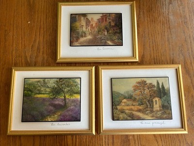 Framed Prints French Scenery La Provence, Les Lavander, Le Mas Provençal Lot 3
