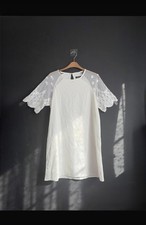 Women’s White Lace Dress | Size Small Size UK 8 | Pretty Spring Summer Girls