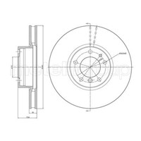 Metelli 2X Bremsscheibe Vorne Ø324 Mm BelüFtet Lackiert FüR BMW 5Er E39 520I