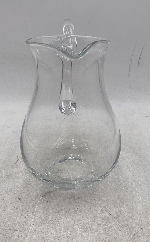 Clear Thick Glass Pour Spout Serving Kitchenware Modern Pitcher With Handle