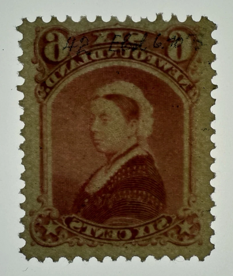 Terranova #36 1894 6c lago carmín reina Victoria perf 12 MH/VF; $70 UCV Foto 3 de 3