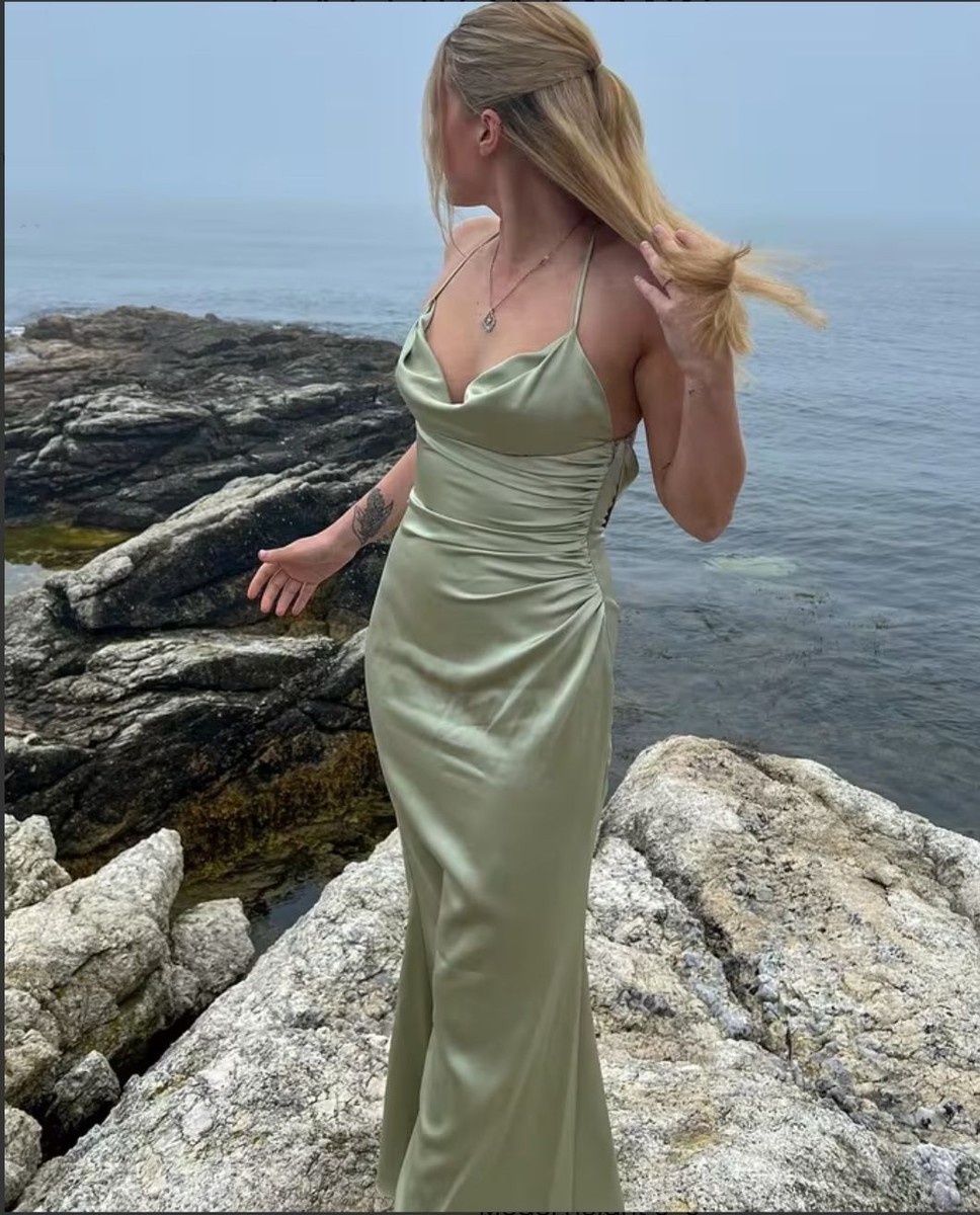 Katie May Ryder Gown in Sage Green Small Womens Long Maxi Dress | eBay