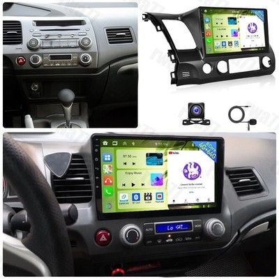 4G+64GB CarPlay Android 15.0 Car Stereo Radio GPS RDS For Honda Civic 2006-2011