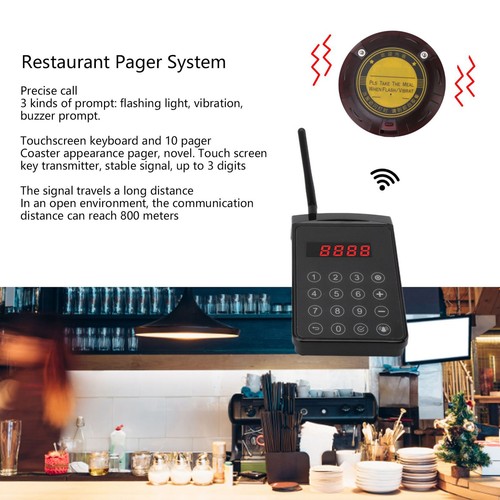 Us Standard 1 To 10 Queue Bar Restaurant Pick-Up Caller Round Queue Caller JY - Zdjęcie 19 z 22