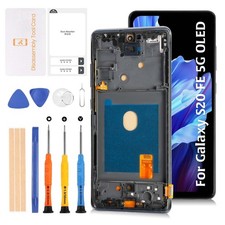 S20 FE 4G G780/5G G781 OLED LCD Display Cloud Navy Frame 6.43" for Samsung G...