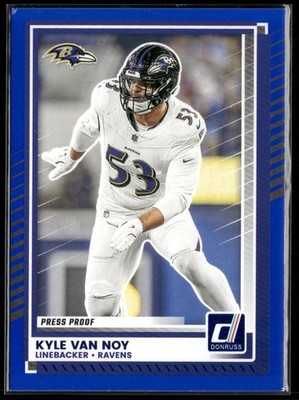 2025 Donruss #96 Kyle Van Noy Press Proofs Blue