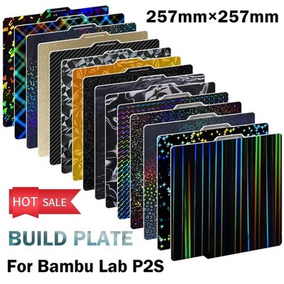 Bambu Lab P1S X1C P1P P2S PEI Strukturbauplatte 257x257 Federstahl