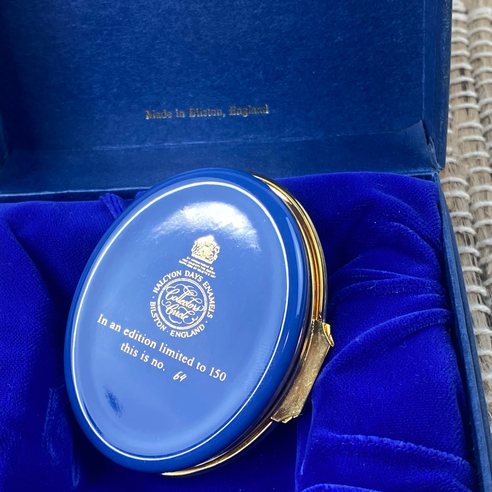 LE RARE Halcyon Days "Collectors Circle" Queen Elizabeth I Commemorate 400 years