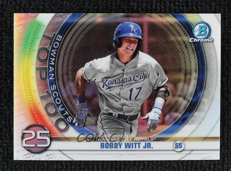2020 Bowman Bowman Scouts Top 100 Chrome Bobby Witt Jr #BTP-25 1q51