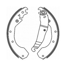 Bremsbackensatz hinten für Opel Corsa C X01 Kadett D 31-34 35 E T85 | 665613