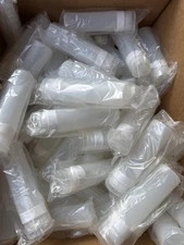 Cloudy 4Oz Silicone Cosmetic Tubes Screw/FlipTop Empty Travel Container 20 Tubes