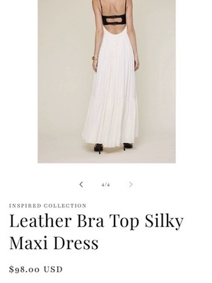 True Me Inspire Silky Polyester Leather Maxi Dress Black M Sweetheart Straps  | eBay