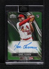2024 Topps Chrome Black Green Refractor 2/99 Jose Fermin José Fermín Auto 1cc7