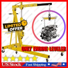 Heavy Duty Engine Hoist Leveler Cherry Picker Shop Crane Load Lift Tool 1500 Lbs
